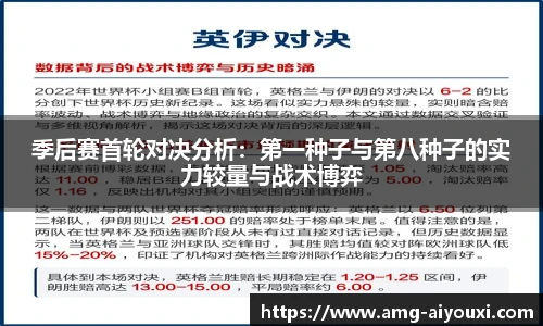 季后赛首轮对决分析：第一种子与第八种子的实力较量与战术博弈